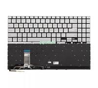 LUNOZST Teclado para Ordenador portátil Estadounidense para ASUS para Vivobook F1504 ASM21N3 X1502 M1502 D1502 F1502 X1503 D1503 M1503 X1504(Silver US Backlit)
