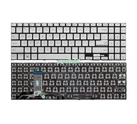 LUNOZST Teclado para Ordenador portátil Estadounidense para ASUS para Vivobook F1504 ASM21N3 X1502 M1502 D1502 F1502 X1503 D1503 M1503 X1504(Silver US)