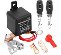 Lunriwis Interruptor de desconexión de batería remoto de 12 V 200 A, interruptor antirrobo inalámbrico para coche, evita el agotamiento de la batería con dos interruptores inalámbricos de apagado