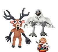 lunule 2 Piezas 99 Nights In The Forest Peluches, el Villano Ciervo de Peluche del Juego, Juguete Suave para niños y Adultos, Regalo de Peluche para Halloween y cumpleaños
