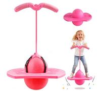 lunule BalóN SaltaríN Equilibrio NiñOs con Asa,Pogo Ball Antideslizante para NiñOs Y Adultos,Pelota Saltarina con Bomba para Interior Exterior Fitness Rosa