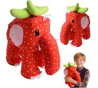 lunule Steal A Brainrot Peluche de Fresa Elefante Muñeco de Peluche Suave Ideal para Sofá Coleccionistas y Fans del Meme Italiano Brainrot Regalo Divertido y Tierno para Gamers y Amantes del Brainrot