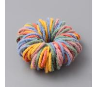 LUNYY 100pcs/lot Hair Bands Girl Candy Color Elastic Rubber Band Hair Band Child Baby Headband Scrunchie Hair Accessories for Hair