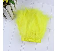 LUNYY Plumas largas y esponjosas de pavo de marabú que recortan 12-15 cm Plumes cosidas en franja de cinta para el borde decorativo del vestido