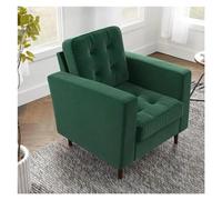 Luo Yi - CN Silla de Juego, Silla Decorativa tapizada - Sala de Estar - Muebles de Sala de Estar de Terciopelo Verde - Pequeño, Moderno de Mediados de Siglo