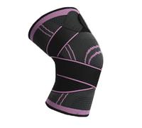 LuoAXINN 1 Uds Rodilleras Soporte Deportivo Rodillera Hombres Mujeres Fitness Manga de compresión para Todo Tipo de Deportes(Pink,M)