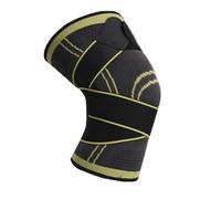 LuoAXINN 1 Uds Rodilleras Soporte Deportivo Rodillera Hombres Mujeres Fitness Manga de compresión para Todo Tipo de Deportes(Yellow,S)