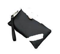 LuoAXINN Bolso de muñeca Cartera pequeña for mujer, bolso de mano, tarjetero, con cremallera, noche, cartera muñeca(Black)