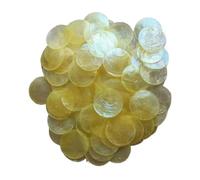 LuoAXINN Conchas de Capiz Concha de Capiz blanca DIY 5cm con dos agujeros conchas mar for decoración campanas viento artesanías accesorios joyería
