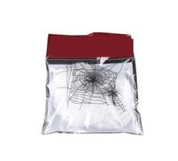 LuoAXINN Decoración De Halloween Telaraña | Telaraña artificial y elástica con decoración del hogar de casa encantada gótica de terror(WHITE,100g)