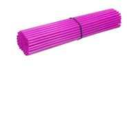 LuoAXINN Fundas para radios de Bicicleta 72 Uds 24cm radios de Colores Cubierta protección contra Polvo Cubo Rueda Tira Acero Funda Decorativa Todoterreno Motocicleta Bicicleta(Purple)