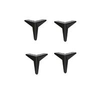LuoAXINN Patas metálicas para Muebles Juego de 4 Piezas Muebles Mesa trípode con Forma rombo Grueso, Armario y Mueble básico 15 Pulgadas(Black-15cm 4PCS)