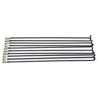 LuoAXINN Radios de Bicicleta Bicicleta eléctrica 12G radios de Acero Inoxidable Calibre 2,5mm Longitud 117-256mm con Tuercas a Juego pezones 10 unids/Lote(255mm 10 Pcs)