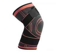 LuoAXINN Rodillera de compresión Deportiva de una Pieza, Rodilleras elásticas presurizadas, Equipo de Fitness for Correr, Protector de Baloncesto para Todo Tipo de Deportes(Orange,L)