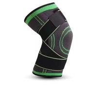 LuoAXINN Rodillera de compresión Deportiva de una Pieza, Rodilleras elásticas presurizadas, Equipo de Fitness for Correr, Protector de Baloncesto para Todo Tipo de Deportes(Green,L)