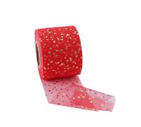 LuoAXINN Rollos de Tul de 6 cm Hechos a Mano, Accesorios for el Cabello de niños, Cinta, Lazo de Tela, Suministros de joyería para Envolver Manualidades, Fiesta, Festival de De(Color 8)