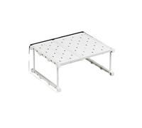 LuoAXINN Separador de estantes Extensible Organizador De Pared Divisoria Expandible Multicapa For Armario, Estante Almacenamiento, Divisores Gabinete Plástico(White12)
