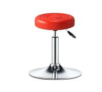 LuoAXINN Taburete con Ruedas Taburete Giratorio de Cuero sintético con Ruedas, Respaldo bajo, Altura Ajustable, for salón Trabajo, Dibujo y reposapiés(Color17)
