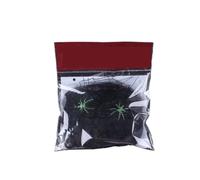 LuoAXINN Telaraña de decoración Halloween, telaraña Artificial | Decoración del hogar de la casa encantada gótica de terror elástico(Black,100g)