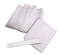 LuoAXINN Uniforme de Karate de Cuello Blanco for Adultos y niños, Ropa de Tela Transpirable de Taekwondo, Conjuntos de Kimono Dobok para Karate(XXXL 190)