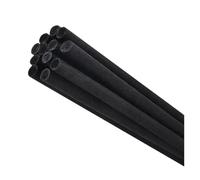 LuoAXINN Varillas Difusor 100 Uds L50/40CM X Dia5/4/3, 0MM Varillas difusoras de Fibra caña Negra for el hogar, Accesorios Perfume palitos ratán for aromaterapia(50cmX5mm)