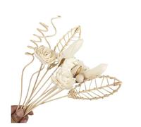LuoAXINN Varillas Difusor 12 Uds. De palitos de ratán Flores la Serie Lotus, Varilla difusora fragancias sin Fuego, Adornos DIY for decoración del hogar