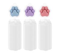 Luobannm 100 Moldes para Fundida en Forma de Garra de, Transparentes, con Forma de Cubo, para Tartas Sin Mecha, Velas y Más.