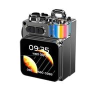 Luobannm 2 Altavoces Bluetooth con Pantalla LED y Luces RGB. Compatible con Tarjeta TF, Calendario y Sincronización Meteorológica para Exteriores y Juegos.