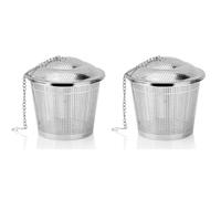 Luobannm 2 Coladores de Té de Acero Inoxidable 304, Filtro Infusor de para Hojas de Té, Sopa Hervida para Tetera.