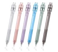 Luobannm 6 Bolígrafos de Gel Antiestrés de 0,5 mm, Punta Fina, Secado Rápido, Escritura Suave, Bolígrafo para la Ansiedad.
