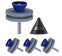 Luobannm Afilador de Cuchillas para Cortacésped, 4 Unidades con Equilibrador de Cuchillas. Afilador de Cuchillas para Cortacésped Resistente Al Desgaste B