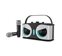 Luobannm Altavoz Bluetooth SD306plus Owl, Potente, Portátil, con Micrófonos Duales, Sonido HiFi, Ideal para Karaoke y Fiestas Al Aire Libre. A