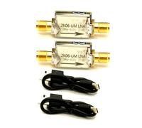Luobannm Amplificador de Bajo Ruido Serie ZK06-UM, Interfaz USB de 100 KHz A 6 GHz, Módulo Preamplificador de Potencia LNA de Alta Ganancia de 21 DB (2 Juegos)