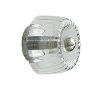 Luobannm Aplique de Pared de Vidrio Moderno, Lámpara Decorativa Compatible con Bombilla E14 para Dormitorio, Sala de Estar, Pasillo, Luz Cálida, A