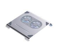 Luobannm Base de Refrigeración para Portátil con Ventiladores y Puerto USB. Soporte para Portátil. Soporte de Radiador de Aluminio para Ordenador Portátil. Brillante.