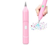 Luobannm Bolígrafo Eléctrico para Pintar Diamantes, Bolígrafo de Vacío para Pintar Diamantes Sin, Bolígrafo para Pintar Diamantes, Bolígrafo Rosa para Pintar Diamantes.