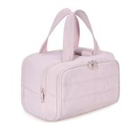 Luobannm Bolsa de Cosméticos de Viaje de Gran Capacidad, Bolsa de Cosméticos de Viaje de Apertura Amplia, Bolsa de Almacenamiento Portátil, Organizador para Viajes. A