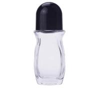 Luobannm Botella de Vidrio Rellenable Transparente con Bola de Rodillo para Aceites Esenciales, Perfumes y Cosméticos.