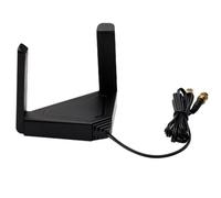 Luobannm Cable de Antena de Doble Banda de 2,4 GHz y 5 GHz para Adaptador WiFi de Escritorio PCI-e, Antena de Imán Giratorio Externo RP-SMA para Enrutador AX210.