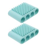Luobannm Cepillo de Silicona para el Cabelludo, Masajeador de Cabeza, Champú para la Limpieza del Cabello, Diseño Cómodo de Sostener.