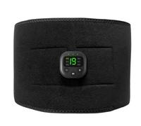 Luobannm Cinturón de Adelgazamiento con Pantalla Digital Inteligente, EMS, Silicona Conductora, para Entrenamiento de Cintura, Fitness en Interiores, Masajeador.