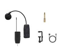 Luobannm de Micrófono Inalámbrico de Clip Corto de 2,4 G con Clip para Instrumento, Receptor, Transmisor y Sonido para Reuniones en