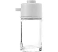 Luobannm Dispensador de Aceite de Vidrio de 100 Ml, Botella de Condimentos A Presión, Tarro Medidor de, Recipiente para Cocinar con Control de Aceite, Almacenamiento de Cocina.