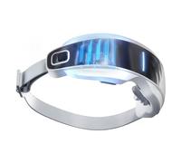 Luobannm Dispositivo de Masaje Ocular 16D con Bluetooth, Masajeador de Puntos de Acupuntura Inteligente, Compresas Calientes, Lubricación con Vapor, Color