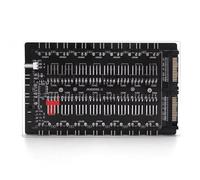 Luobannm Divisor Multidireccional ARGB 4 PWM y 5 V 3, Concentrador ARGB y PWM 16, Adaptador Concentrador Ventilador Caja, Alimentación Maestra 16
