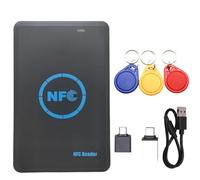 Luobannm Duplicador de Chip Inteligente RFID de 5 Frecuencias + Lector NFC de 3xCUID, Copiadora IC/ID, 13,56 M, 125 K/HID, 125 K, Escritor de Tokens, Clonador.