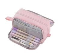 Luobannm Estuche de Gran Capacidad con Cuatro Aberturas, Popular, Uniforme, Multifunción, Color Sólido C