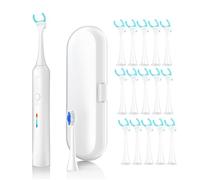 Luobannm Hilo Dental Eléctrico con 50 Cabezales de Repuesto - Hilo Dental Vibratorio, Recargable, Limpiador Lingual, Hilo Flosser