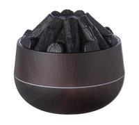 Luobannm Humidificador de Hoguera de 300 Ml con USB, Difusor de Llama Silencioso, Apagado Automático para el Hogar, la Oficina, el Gimnasio, Madera Oscura