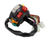Luobannm Interruptor de Manillar Universal para Motocicleta de 22 mm con 7 Funciones y Modificación.